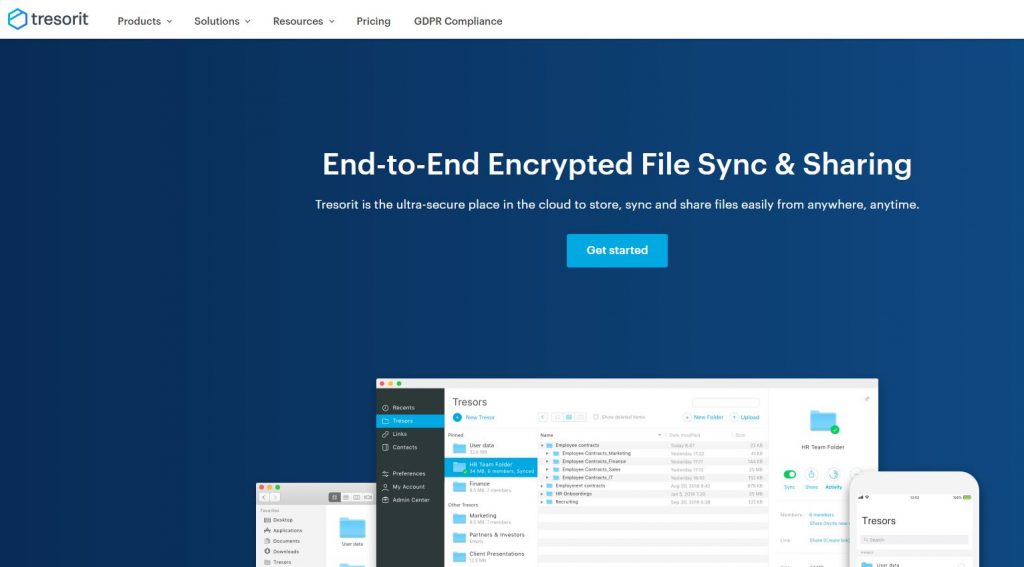 Tresorit - DropBox Alternative