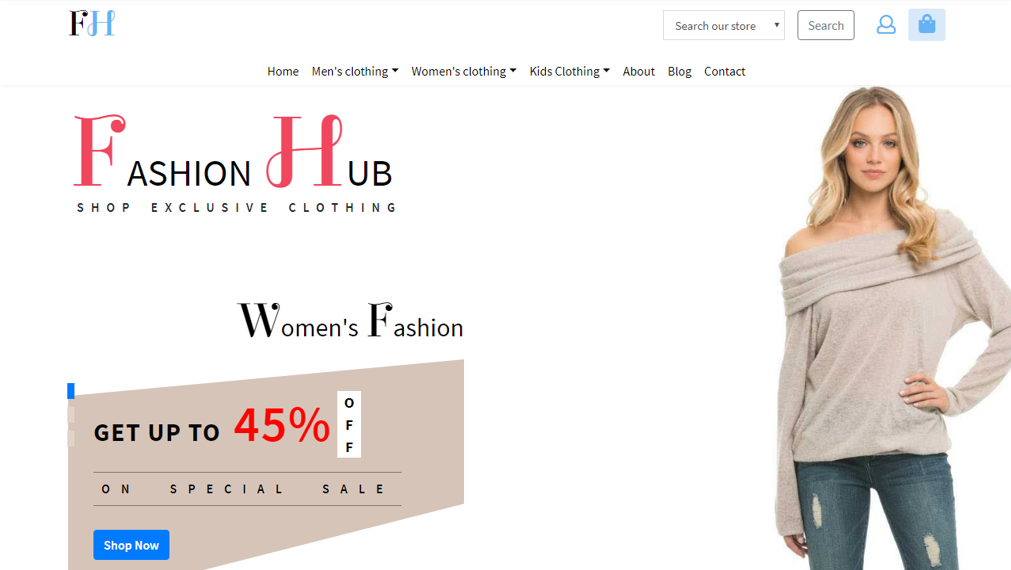Fashion Hub Free Website Templates