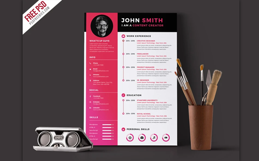 Web CV Resume Templates