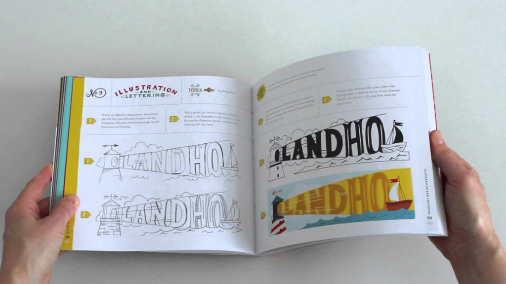 Hand Lettering Ledger Typography Books