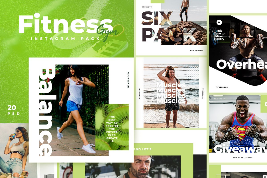 Fitness & Gym Templates graphic resources