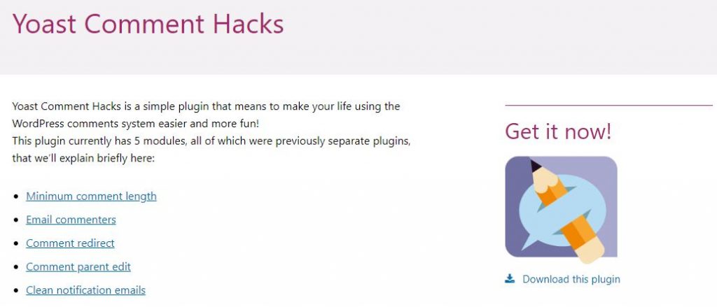 Yoast WordPress Comment Hack