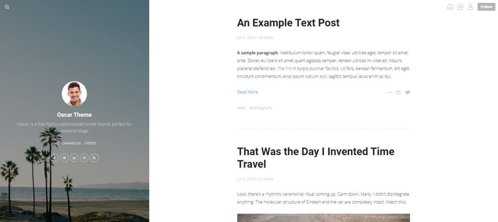 Free Tumblr Blog Theme