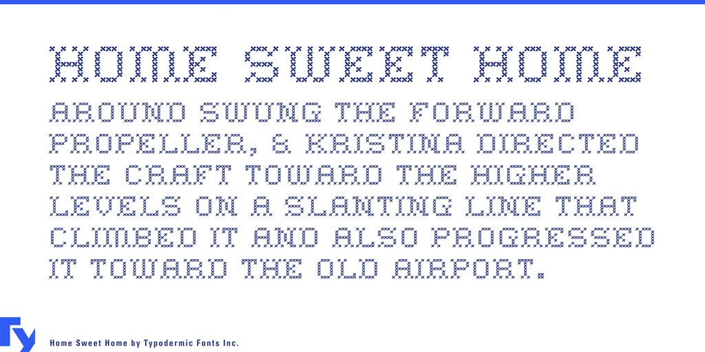 Home sweet home stitch fonts