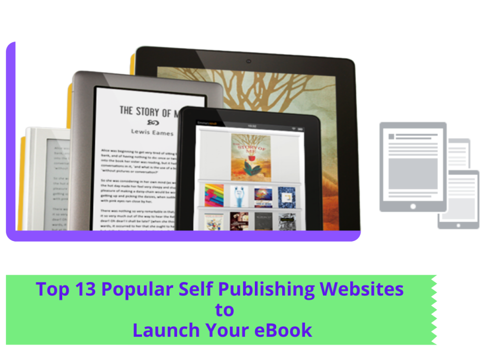 Top 13 Popular Self Publishing Websites to Launch Your eBook Copy