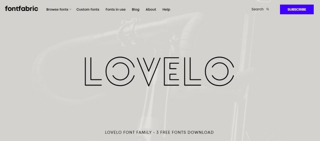 Lovelo - Inline Font