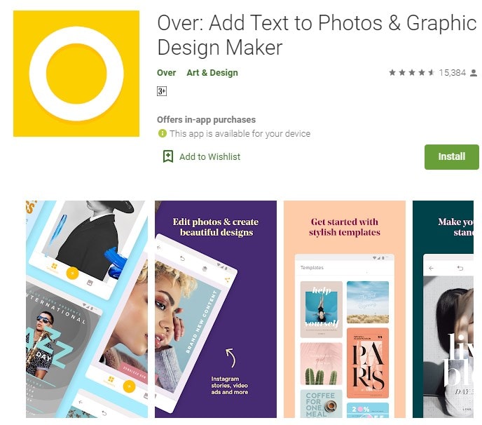 4. Over The graphic design app for social media min