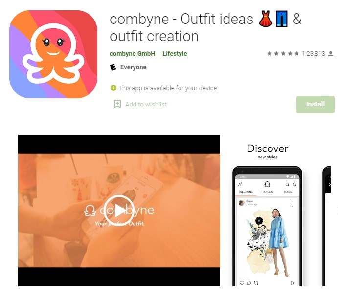5. Get good outfit ideas with Combyne min