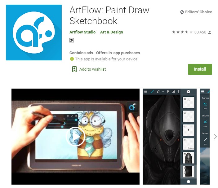 6. ArtFlow an excellent app for artists min