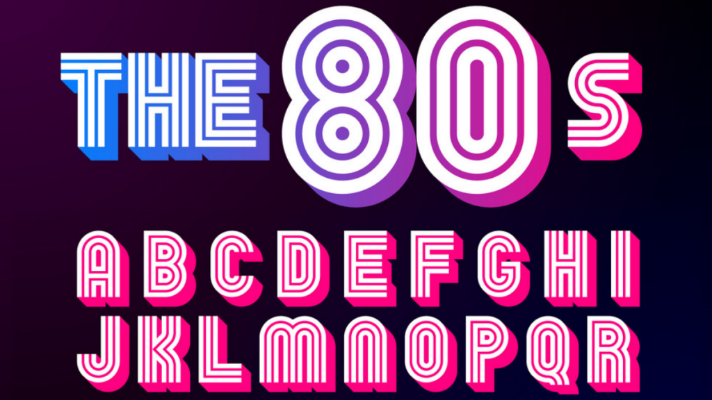 50 Best 1980s Fonts Which Are Most Popular