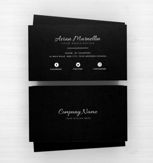 - Business Cards Examples