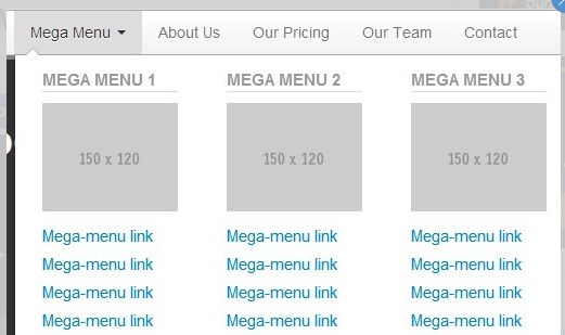 21 Bootstrap Responsive Mega Menu on Hover