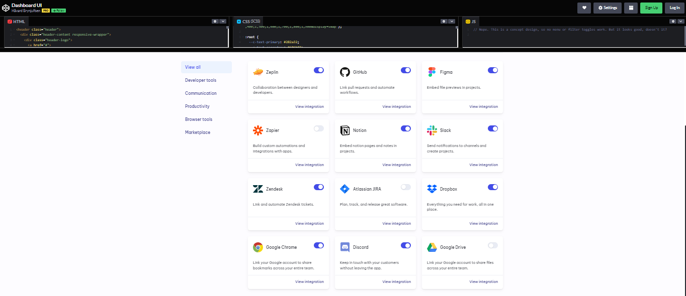 18 CSS Dashboards code Examples – WebTopic