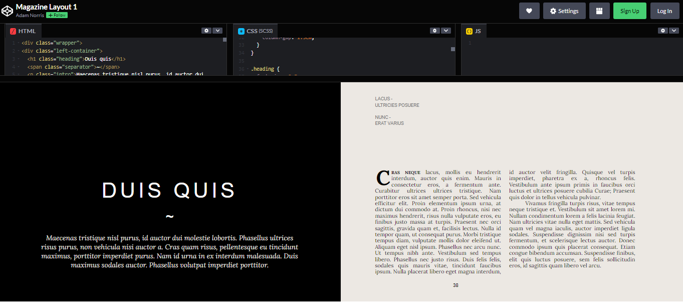 21 CSS Magazine Layouts Code Examples – WebTopic