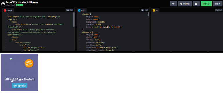 21 CSS Banners – WebTopic