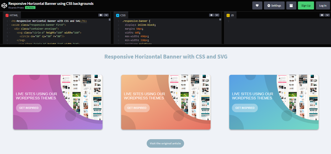 21 CSS Banners – WebTopic