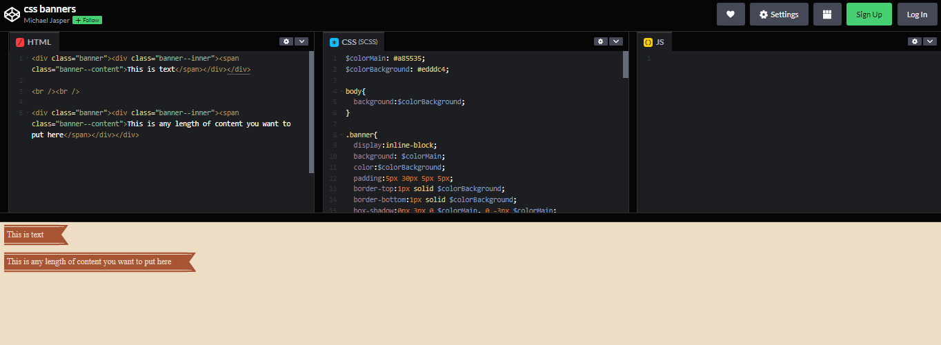 21 CSS Banners – WebTopic