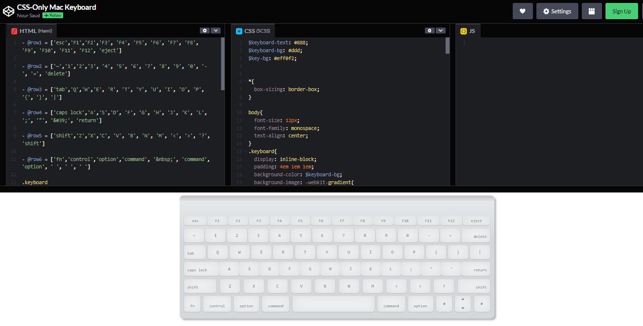 14 CSS Keyboard Code Examples – WebTopic