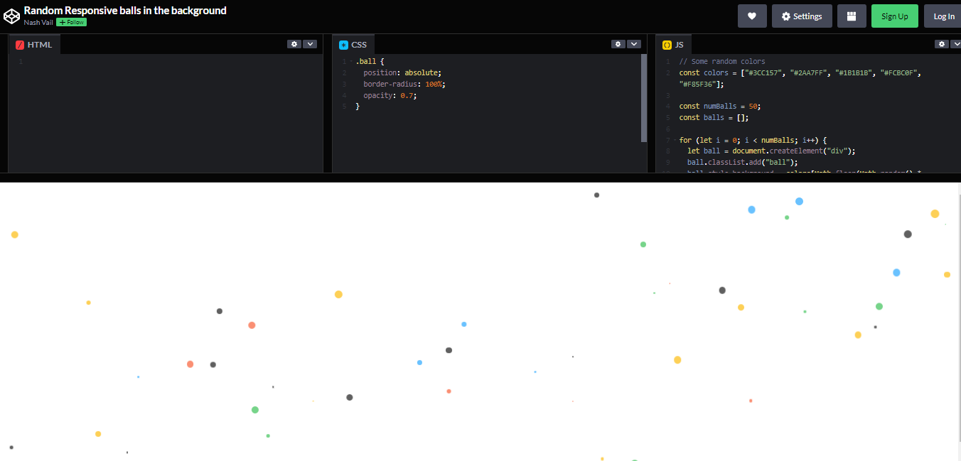 23 JavaScript Background Effects – WebTopic