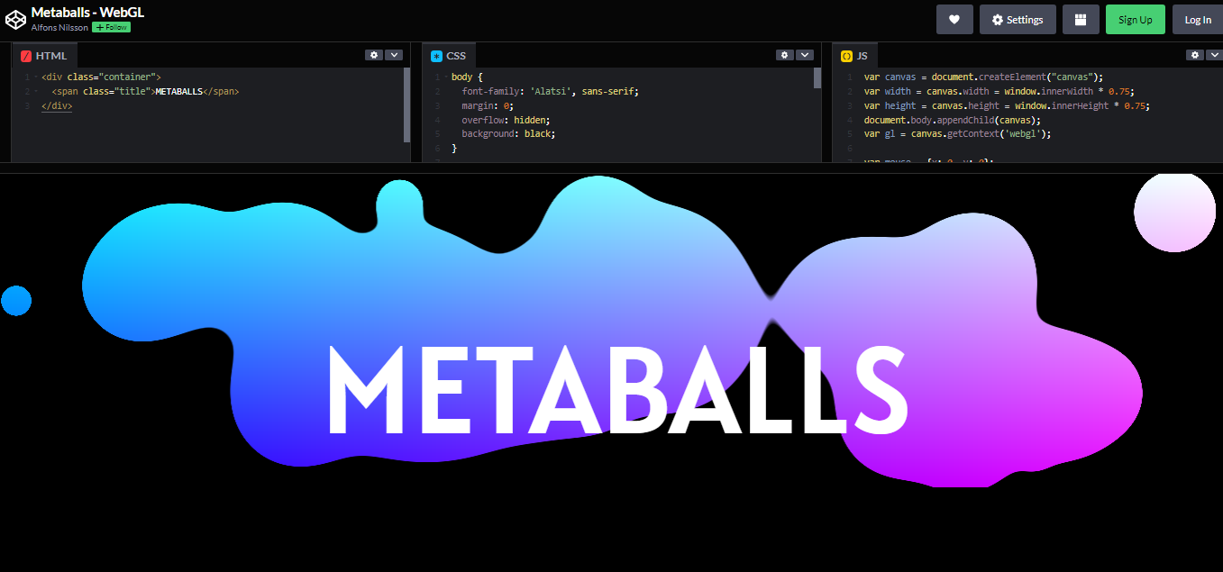 23 JavaScript Background Effects – WebTopic
