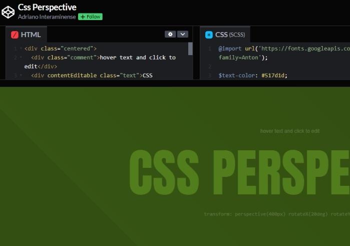 web topic post CSS Perspective