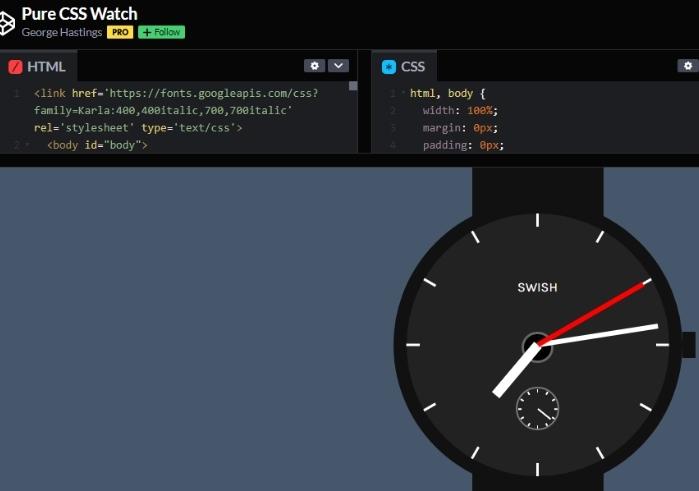 web topic post Pure CSS Watch 1