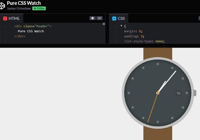 web topic post Pure CSS Watch
