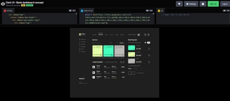 18 CSS Dashboards code Examples – WebTopic