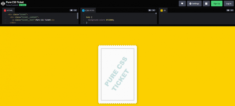 24 CSS Tickets Examples – WebTopic