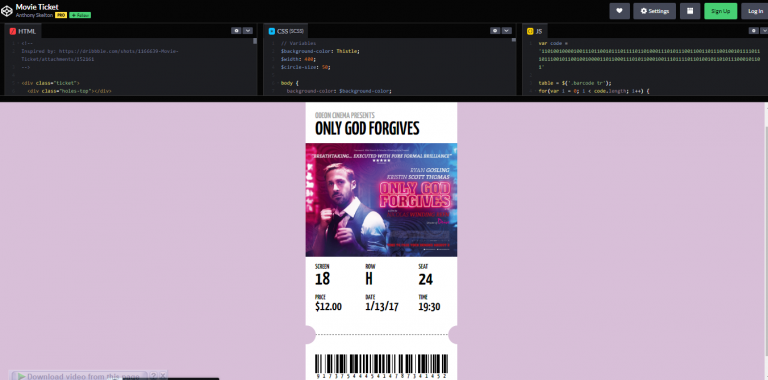 24 CSS Tickets Examples – WebTopic