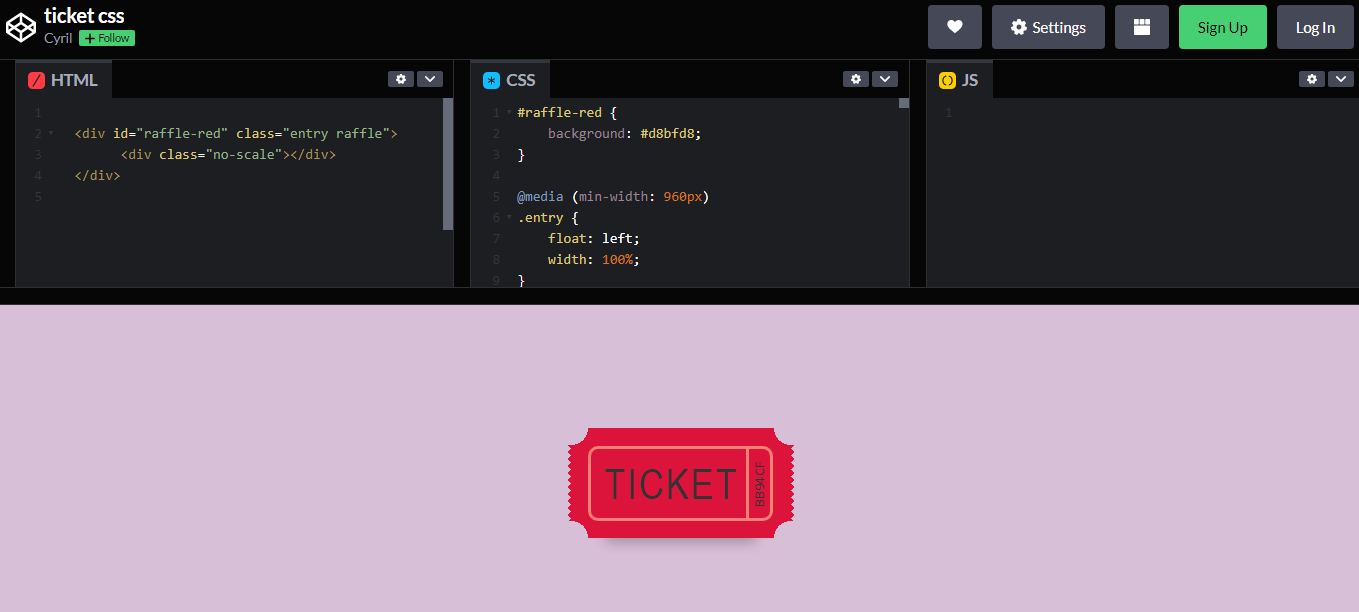 24 CSS Tickets Examples – WebTopic