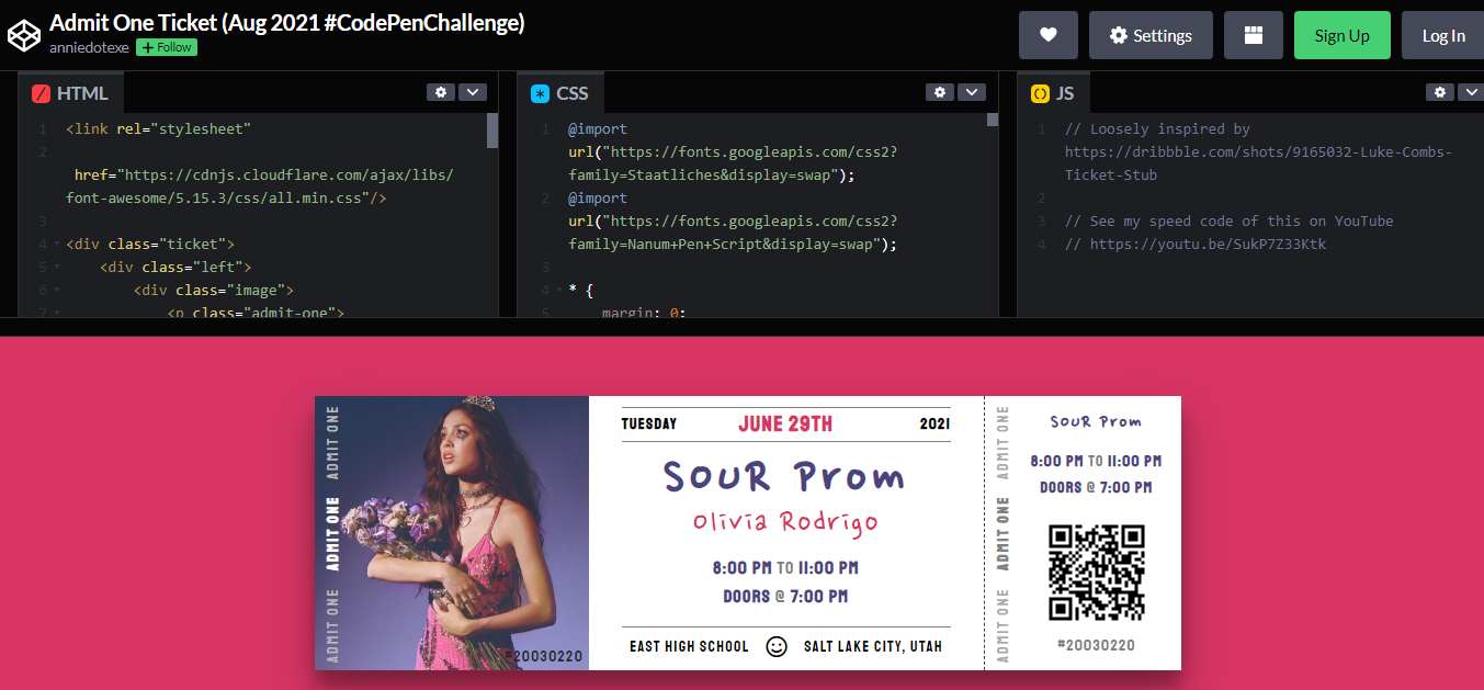 24 CSS Tickets Examples – WebTopic