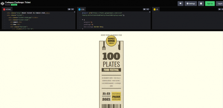 24 CSS Tickets Examples – WebTopic