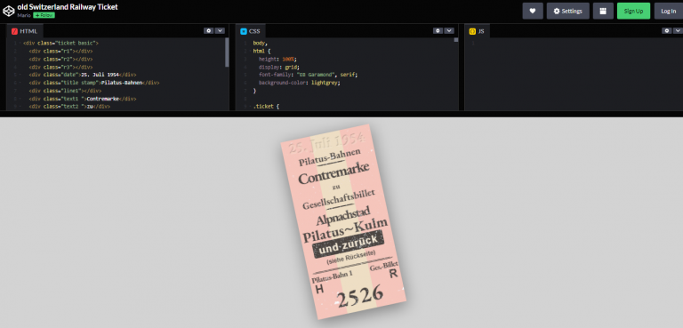 24 CSS Tickets Examples – WebTopic