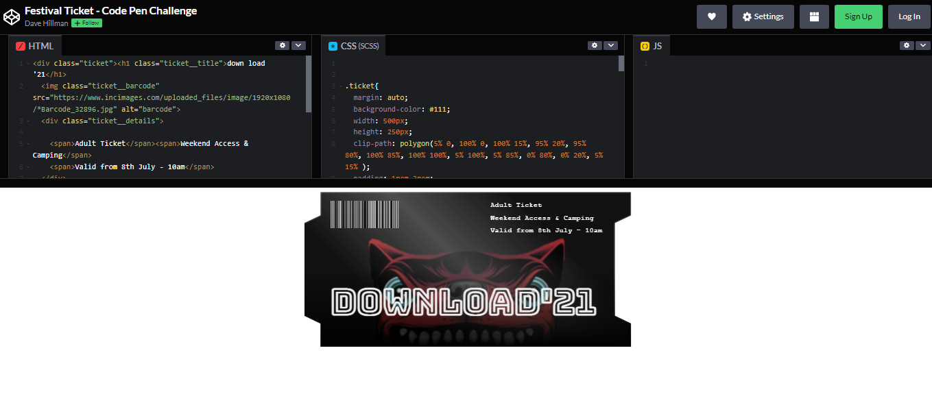 24 CSS Tickets Examples – WebTopic
