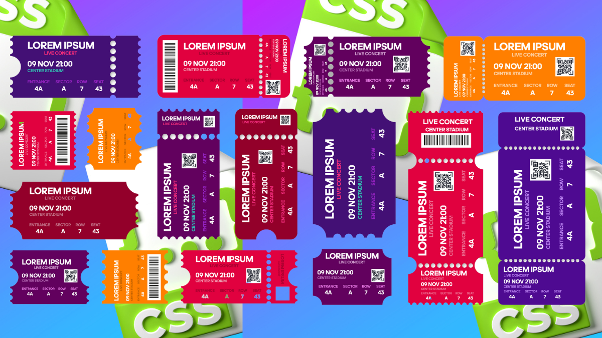 24 CSS Tickets Examples – WebTopic
